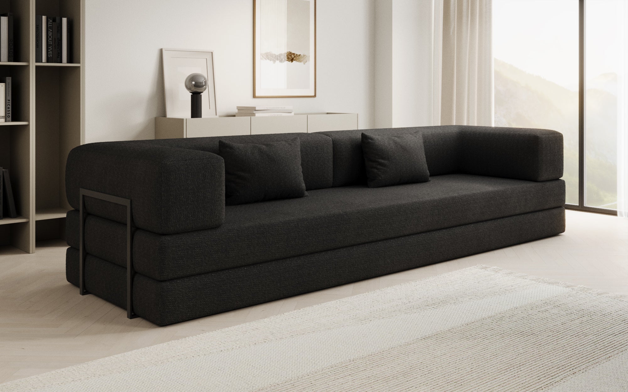Luxuriöser Bouclé Ersatzbezug für Lazy Sofa – Stilvoller Schutz & Komfort
