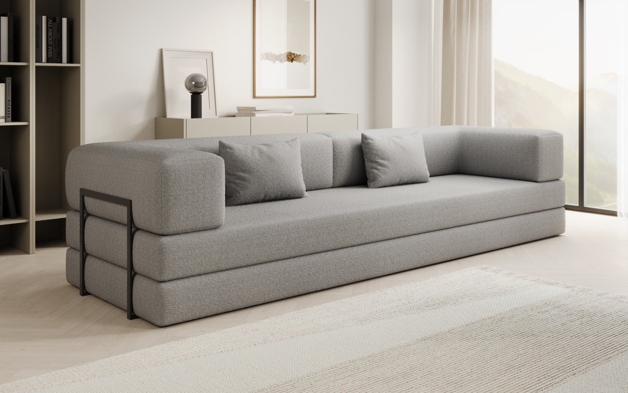 Luxuriöser Bouclé Ersatzbezug für Lazy Sofa – Stilvoller Schutz & Komfort