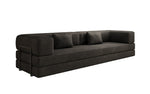 Lade das Bild in den Galerie-Viewer, Luxuriöses XXL Designer Samt Sofa mit Schlaffunktion, Stauraum und Komfort