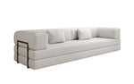 Lade das Bild in den Galerie-Viewer, Luxuriöses XXL Bouclé Designer Sofa mit Schlaf- und Stauraumfunktion