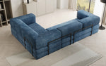 Lade das Bild in den Galerie-Viewer, Modernes Designer L-Sofa: Komfortables Cord-Ecksofa mit Schlaffunktion und Stauraum