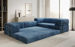 Lade das Bild in den Galerie-Viewer, Modernes Designer L-Sofa: Komfortables Cord-Ecksofa mit Schlaffunktion und Stauraum