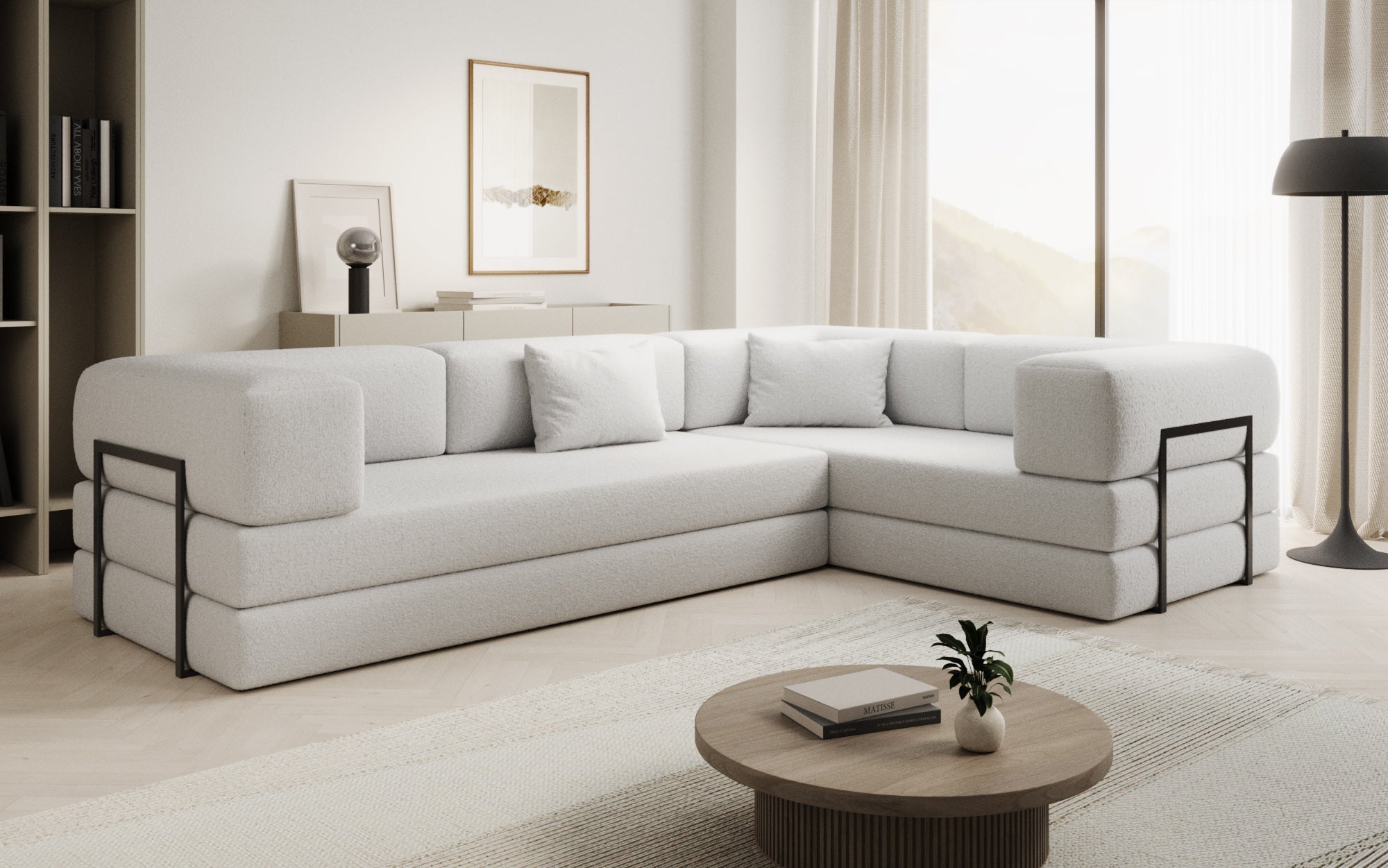 Luxuriöser Bouclé Ersatzbezug für Lazy Sofa – Stilvoller Schutz & Komfort