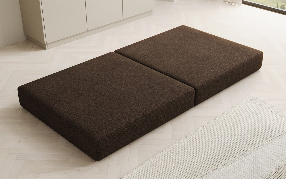 Lazy Bouclé Beistellhocker Luxus Design Gemütlicher Pouf Sitzgelegenheit Wohnzimmer Schlafzimmer Modern
