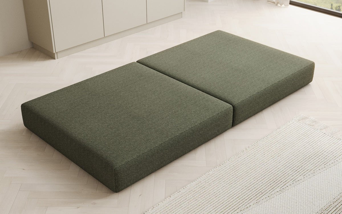 Lazy Bouclé Beistellhocker Luxus Design Gemütlicher Pouf Sitzgelegenheit Wohnzimmer Schlafzimmer Modern