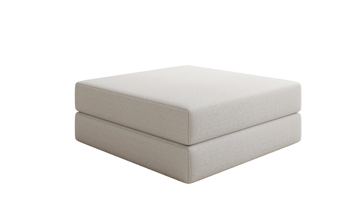 Lazy Bouclé Beistellhocker Luxus Design Gemütlicher Pouf Sitzgelegenheit Wohnzimmer Schlafzimmer Modern