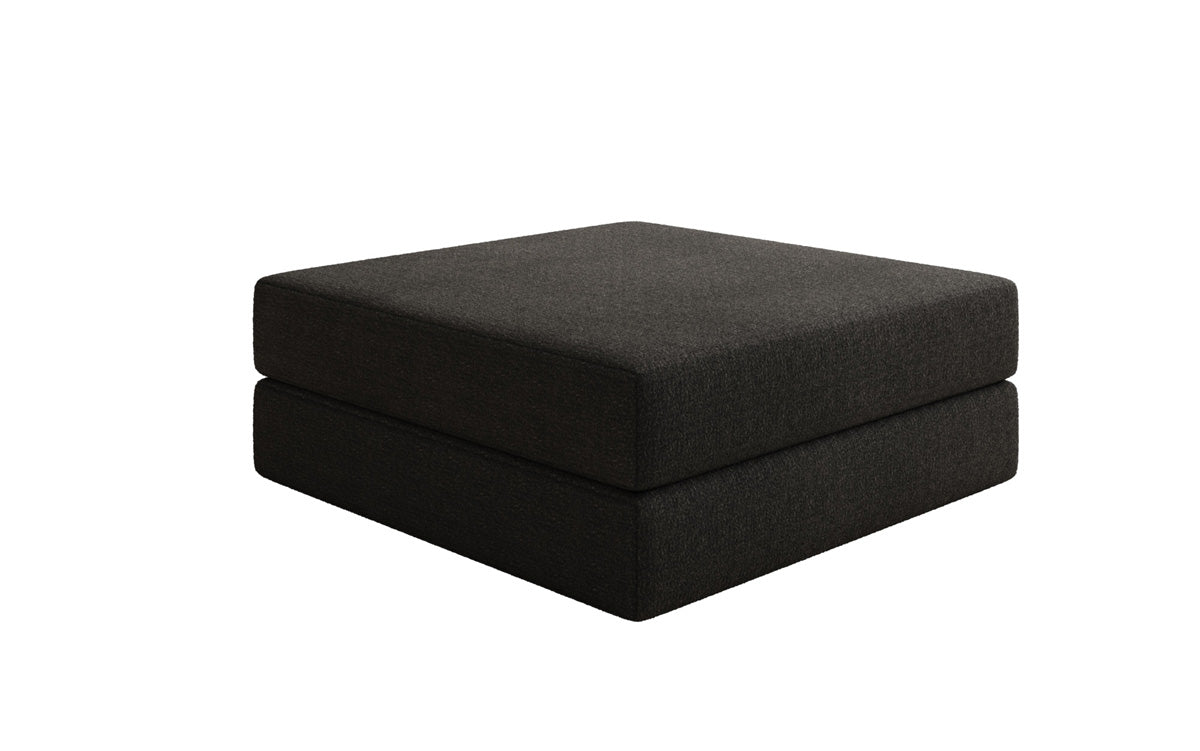 Lazy Bouclé Beistellhocker Luxus Design Gemütlicher Pouf Sitzgelegenheit Wohnzimmer Schlafzimmer Modern