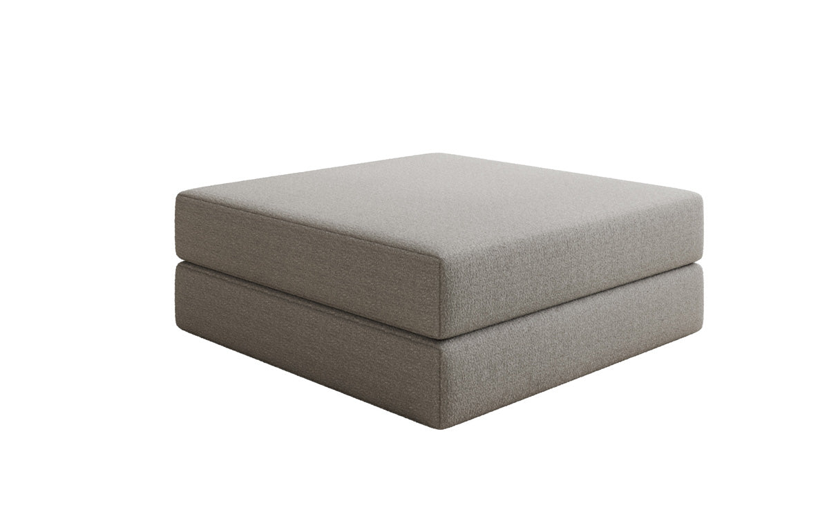 Lazy Bouclé Beistellhocker Luxus Design Gemütlicher Pouf Sitzgelegenheit Wohnzimmer Schlafzimmer Modern