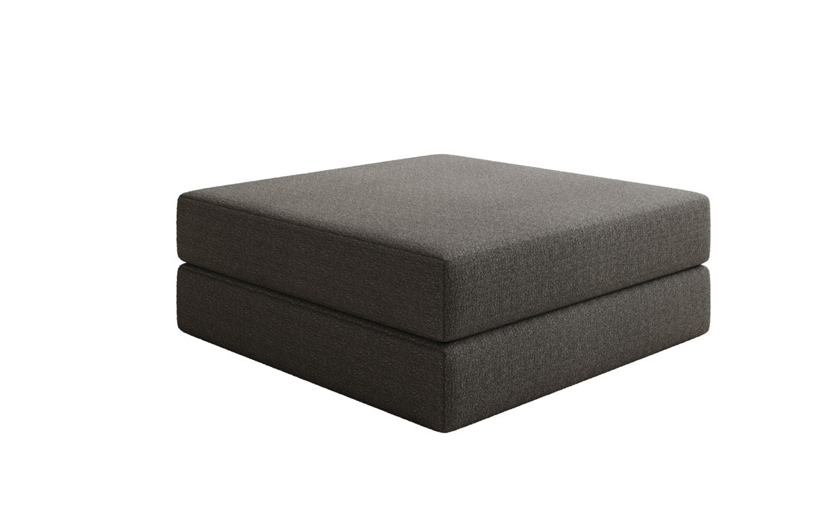 Lazy Bouclé Beistellhocker Luxus Design Gemütlicher Pouf Sitzgelegenheit Wohnzimmer Schlafzimmer Modern