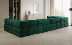 Lade das Bild in den Galerie-Viewer, Luxuriöses U-förmiges Designer-Sofa aus Samt mit Schlaffunktion und Stauraum