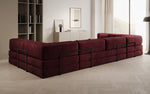 Lade das Bild in den Galerie-Viewer, Luxuriöses U-förmiges Designer-Sofa aus Samt mit Schlaffunktion und Stauraum