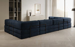 Lade das Bild in den Galerie-Viewer, Luxuriöses U-förmiges Designer-Sofa aus Samt mit Schlaffunktion und Stauraum