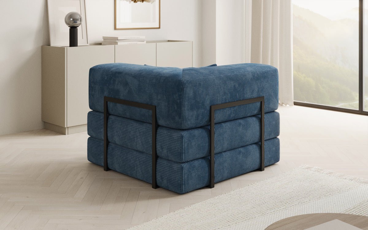 Eleganter Designer Cord Schlafsofa-Sessel Lazy mit Integriertem Stauraum für Ihr Zuhause