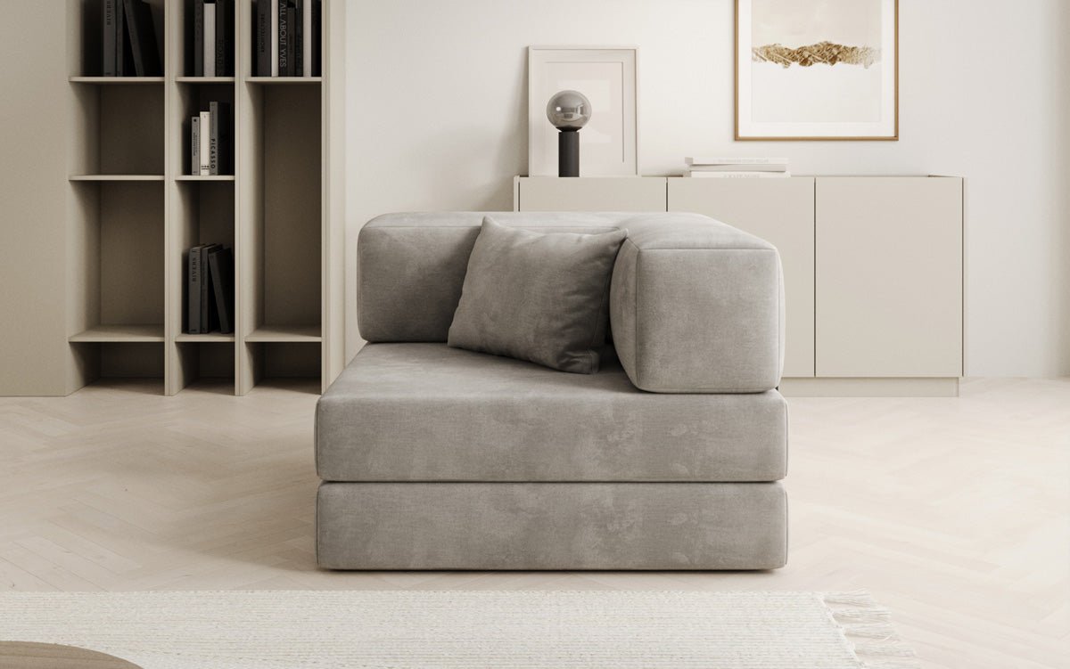Luxuriöser Samt-Relax-Sessel: Ergonomisch, Bequem, mit Schlaffunktion und Stauraum