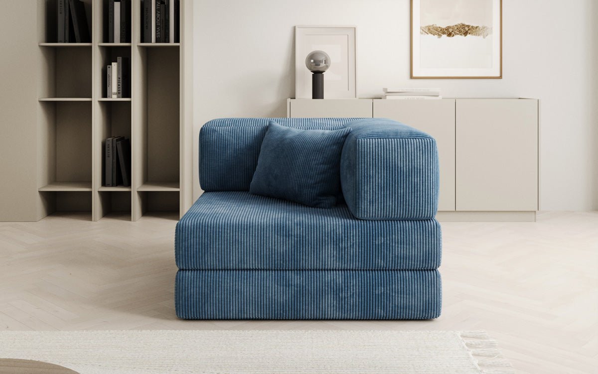 Eleganter Designer Cord Schlafsofa-Sessel Lazy mit Integriertem Stauraum für Ihr Zuhause