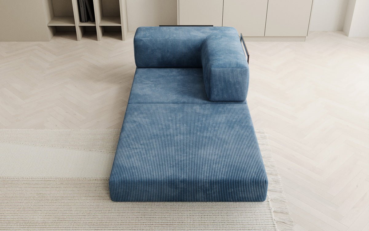 Eleganter Designer Cord Schlafsofa-Sessel Lazy mit Integriertem Stauraum für Ihr Zuhause