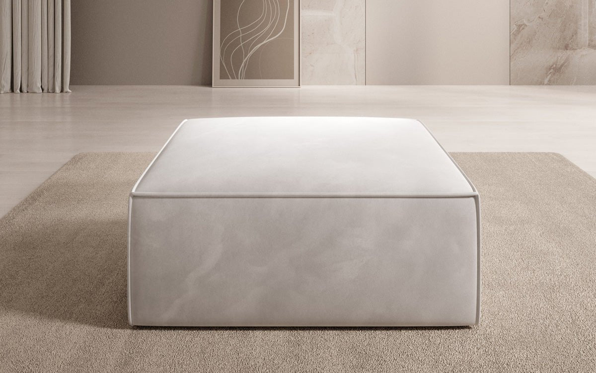 Lesley Samt Beistellhocker: Eleganter, Vielseitiger Sitzpouf für Modernes Wohnen