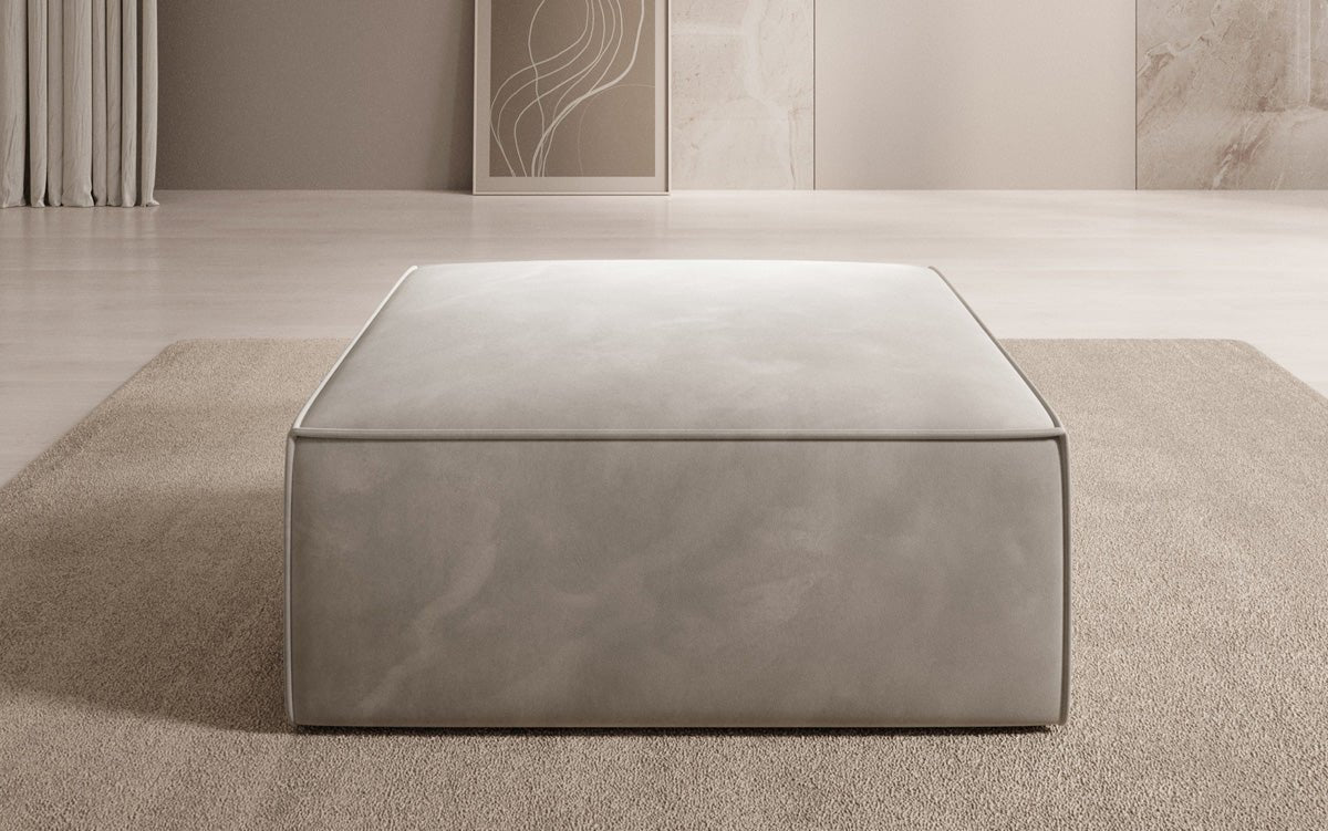 Lesley Samt Beistellhocker: Eleganter, Vielseitiger Sitzpouf für Modernes Wohnen