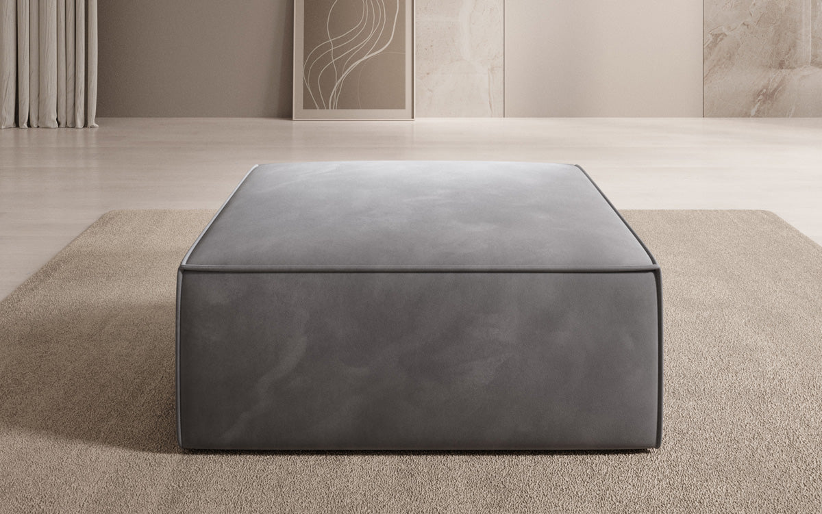 Lesley Samt Beistellhocker: Moderner, Vielseitiger Pouf für Gemütlichen Wohnkomfort, Stilvolles Design