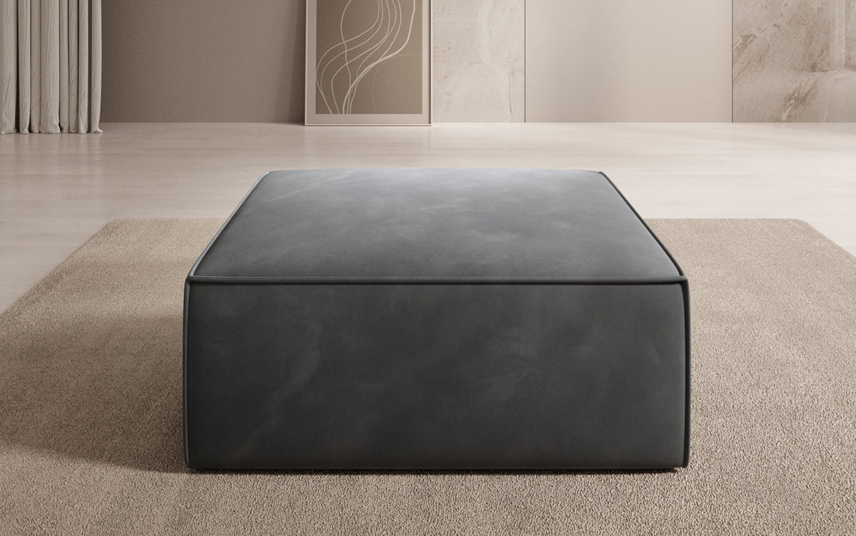 Lesley Samt Beistellhocker: Eleganter, Vielseitiger Sitzpouf für Modernes Wohnen