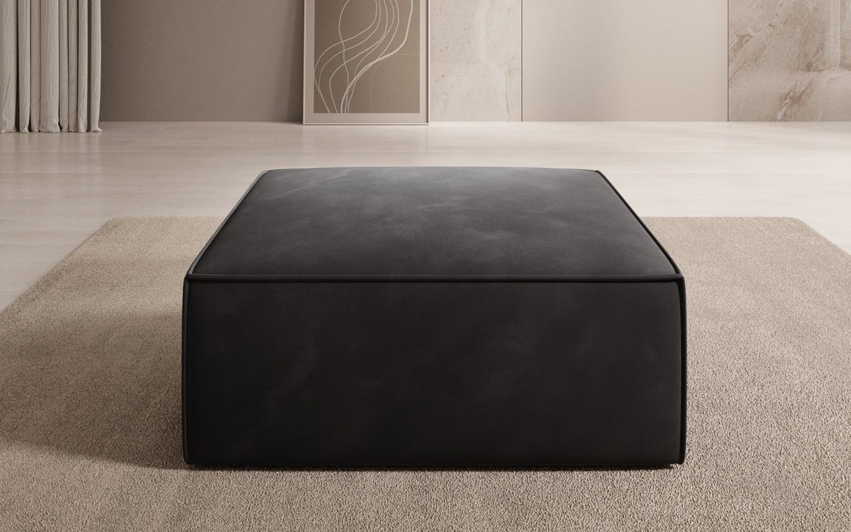 Lesley Samt Beistellhocker: Moderner, Vielseitiger Pouf für Gemütlichen Wohnkomfort, Stilvolles Design