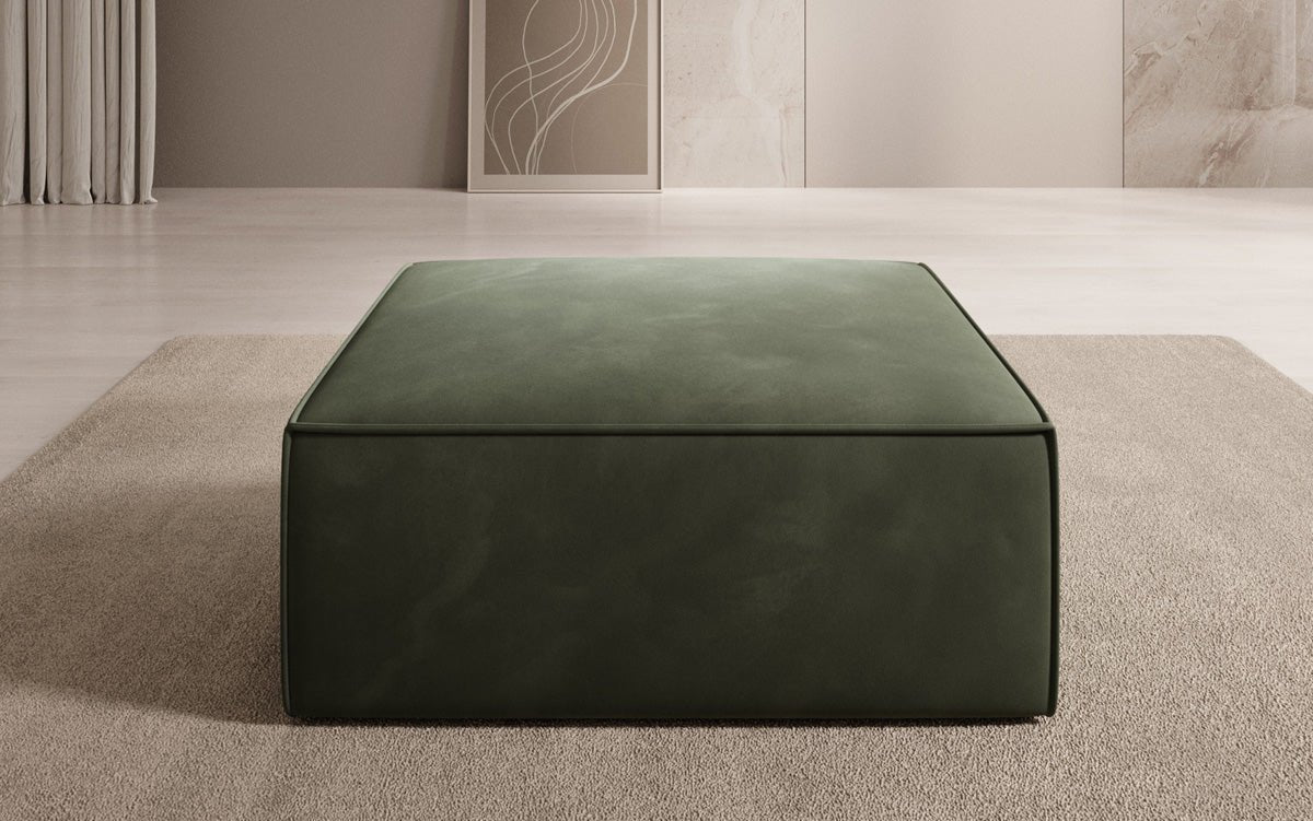 Lesley Samt Beistellhocker: Moderner, Vielseitiger Pouf für Gemütlichen Wohnkomfort, Stilvolles Design