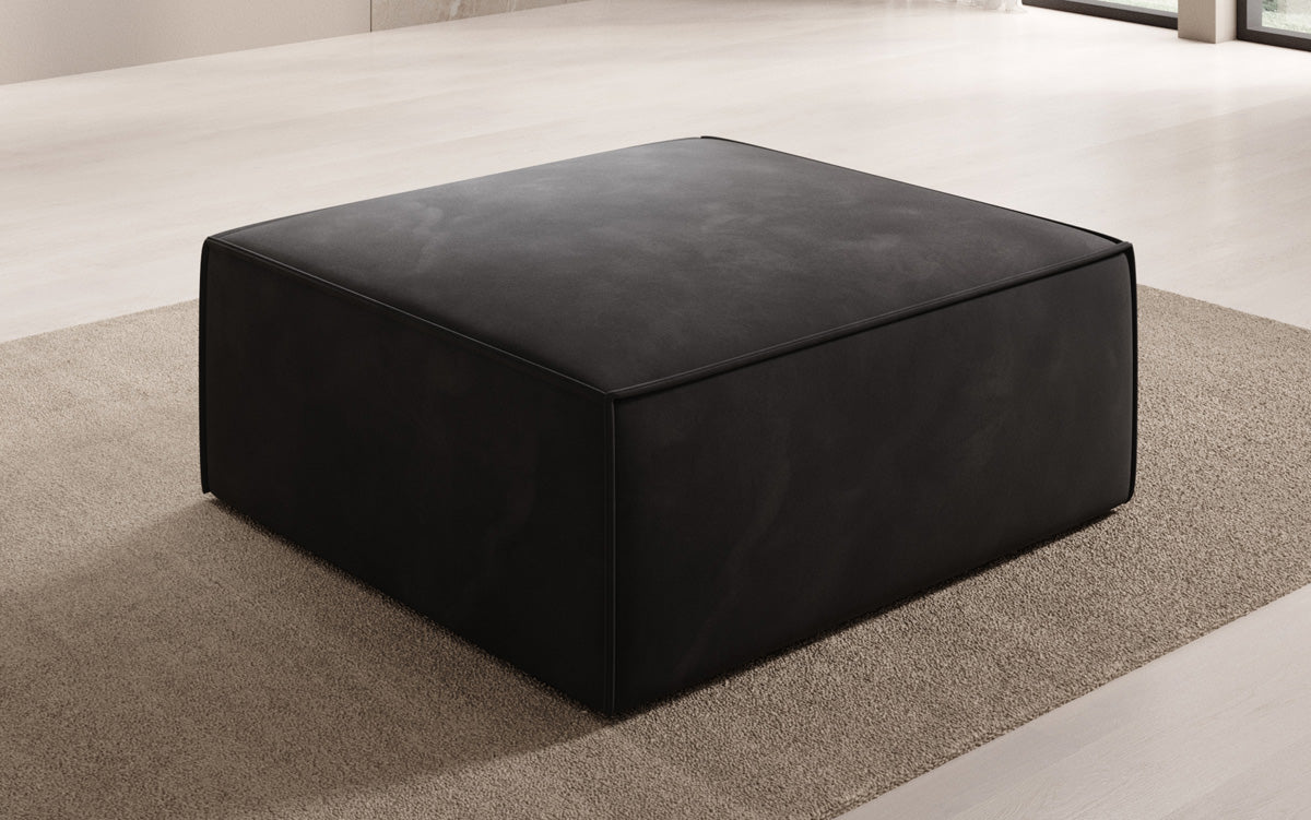 Lesley Samt Beistellhocker: Moderner, Vielseitiger Pouf für Gemütlichen Wohnkomfort, Stilvolles Design