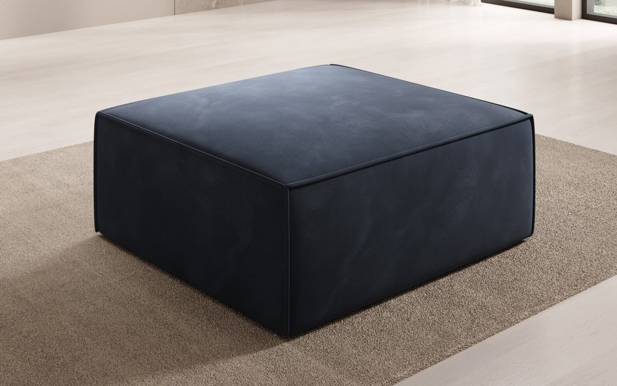 Lesley Samt Beistellhocker: Moderner, Vielseitiger Pouf für Gemütlichen Wohnkomfort, Stilvolles Design