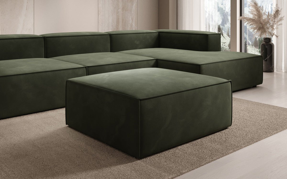 Lesley Samt Beistellhocker: Moderner, Vielseitiger Pouf für Gemütlichen Wohnkomfort, Stilvolles Design