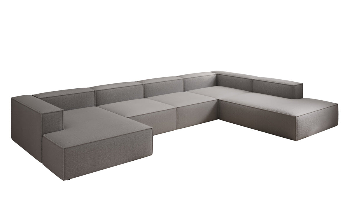 Luxuriöses XXL U-Form Designer Sofa Lesley Bouclé: Komfort & Stil für Ihr Wohnzimmer