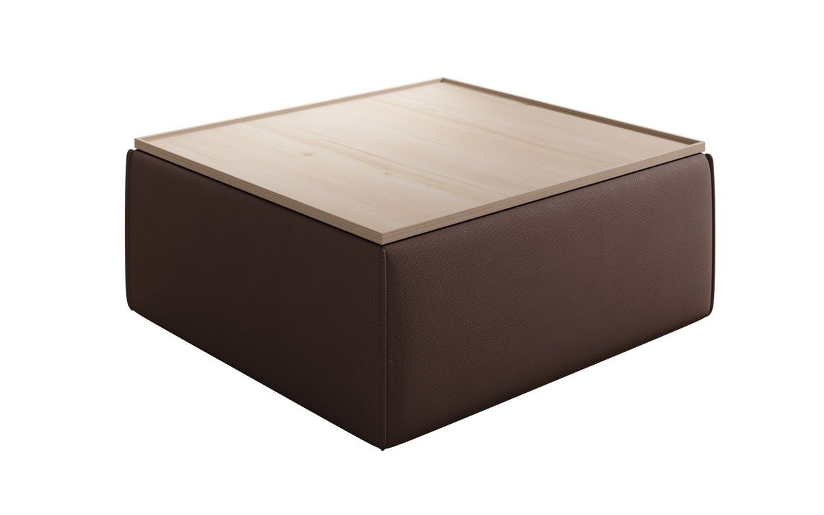 Lesley Moderner Stoff Beistellhocker Couchtisch mit Verstecktem Stauraum in Vielen Farben