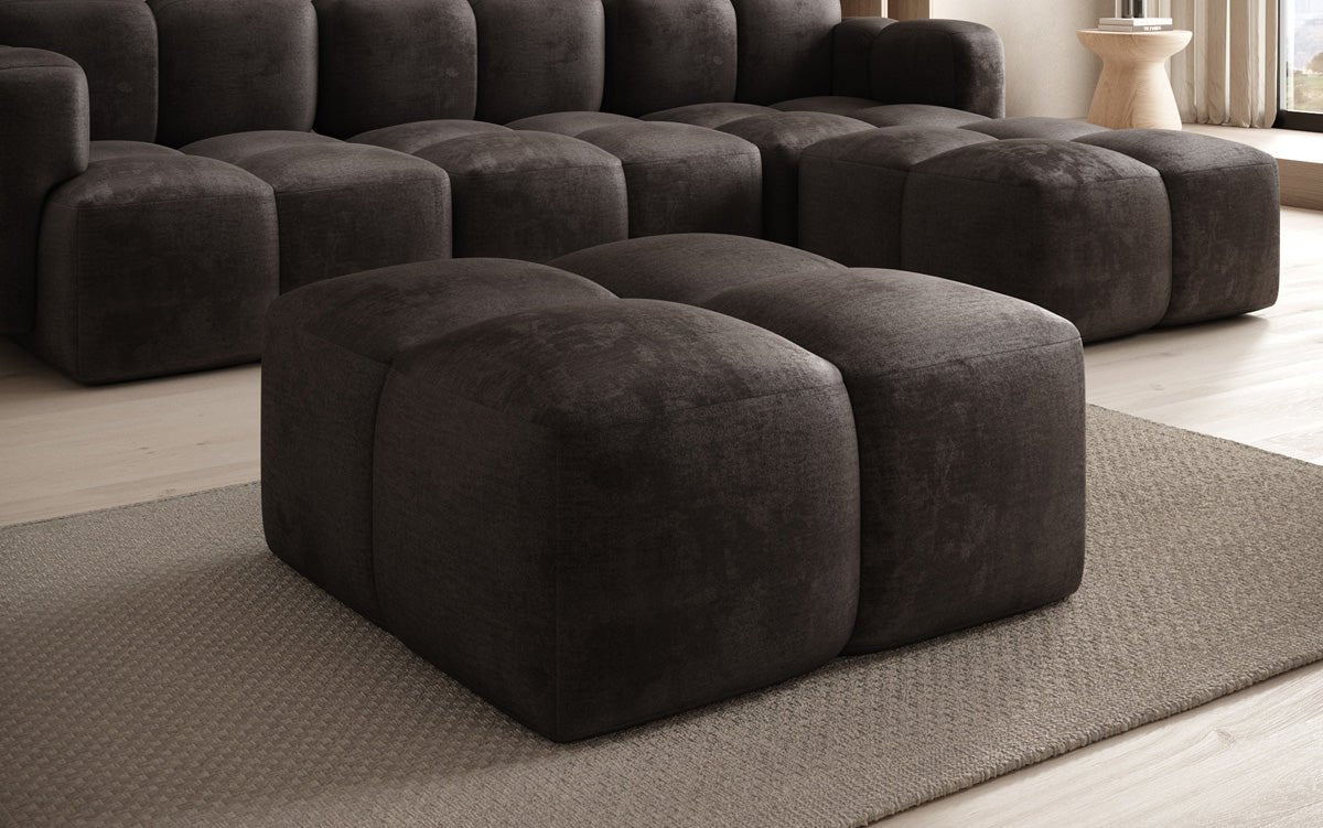 Celly Samt Beistellhocker – Eleganter, Bequemer, Vielseitiger Sitz für Ihr Zuhause