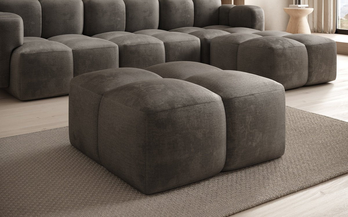 Celly Samt Beistellhocker – Eleganter, Bequemer, Vielseitiger Sitz für Ihr Zuhause
