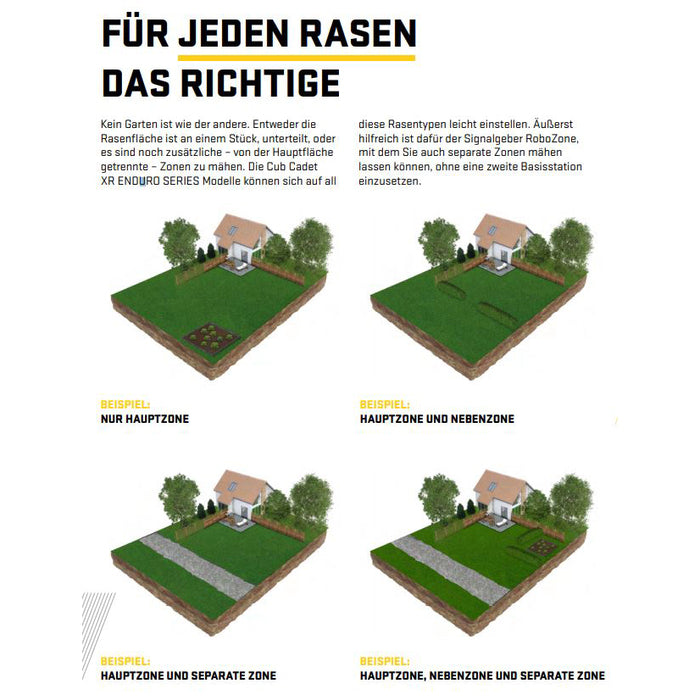 CUB CADET XR5 3000 Mähroboter mit 42cm Schnittbreite für 3000m² Gärten