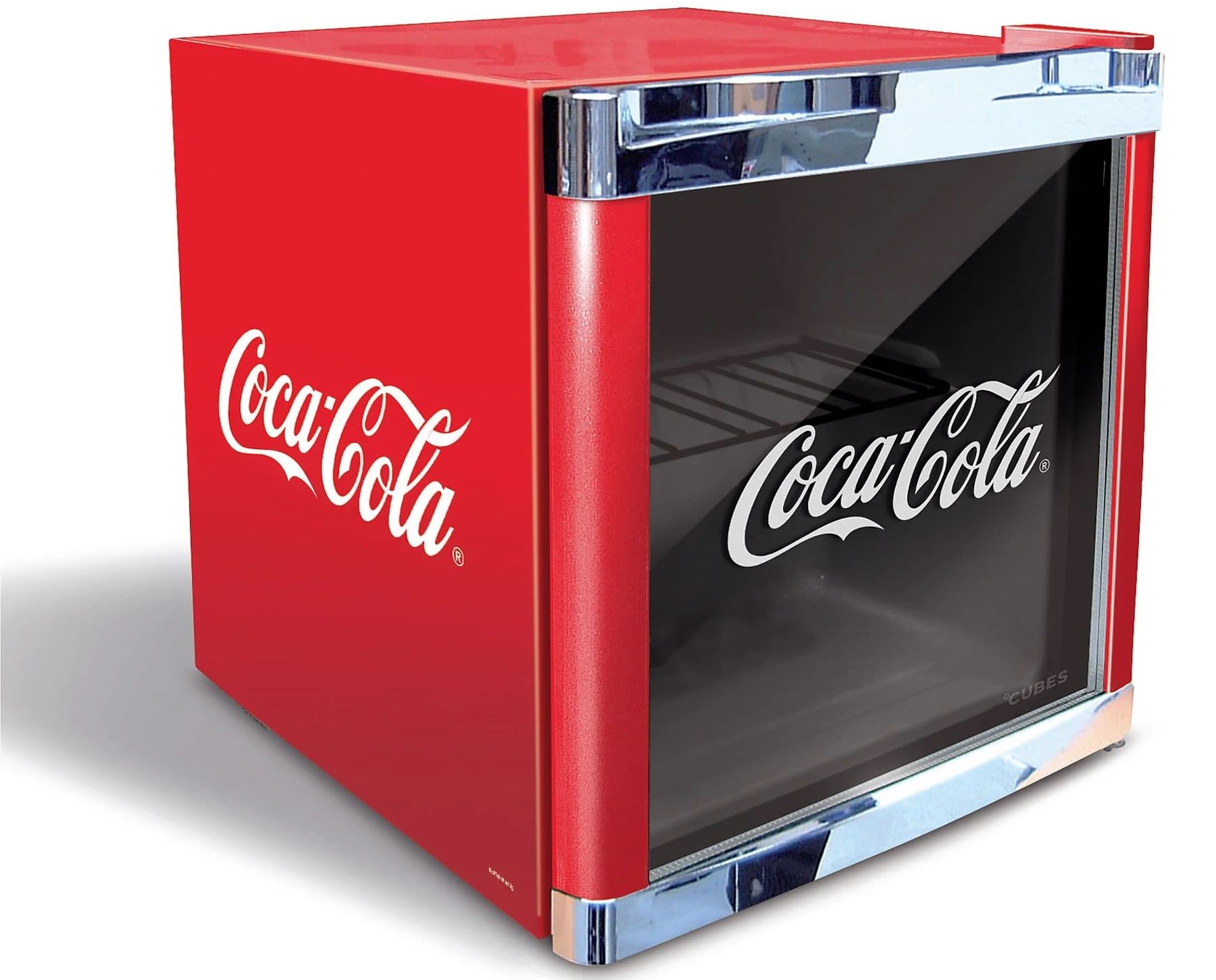 CUBES CC 165 E Coca Cola Getränkekühlschrank 48 L Rot – kompakter Kühlschrank für Getränke