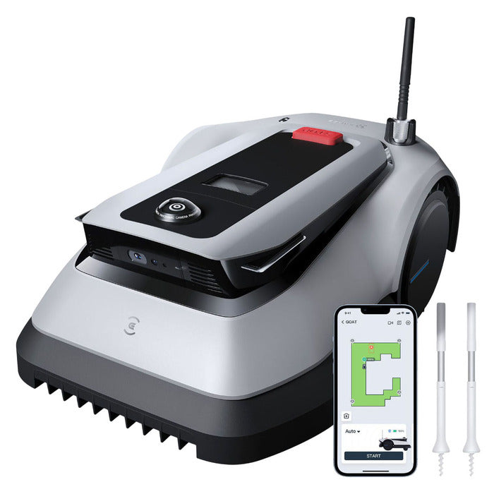 ECOVACS GOAT G1-800 Intelligenter Mähroboter: Präzises Mähen, AIVI 3D-Hindernisvermeidung, Grau