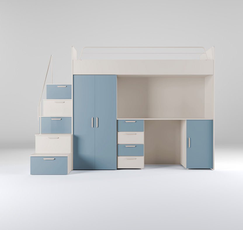 Dream Kinderhochbett Matt: Sichere, Platzsparende Lösung für Kinderzimmer mit Stil