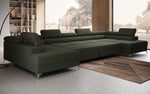 Lade das Bild in den Galerie-Viewer, Aurea U XXL Bouclé Ecksofa – Schlaf- & Klappfunktion für Dein Traumwohnzimmer