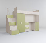 Lade das Bild in den Galerie-Viewer, Dream Kinderhochbett Matt: Sichere, Platzsparende Lösung für Kinderzimmer mit Stil