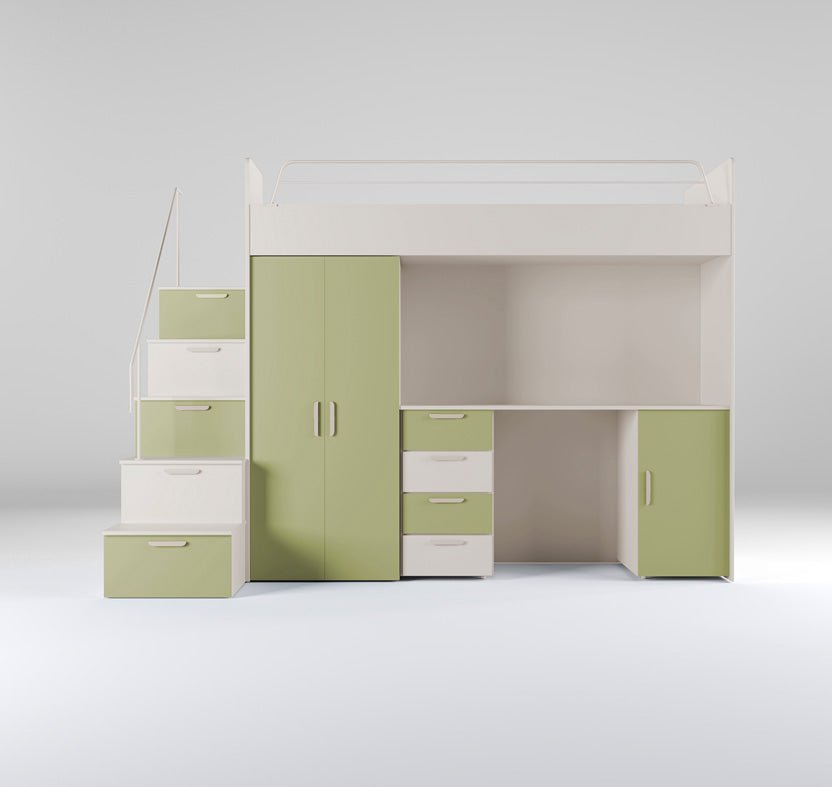 Dream Kinderhochbett Matt: Sichere, Platzsparende Lösung für Kinderzimmer mit Stil