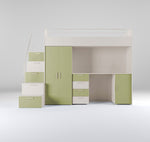 Lade das Bild in den Galerie-Viewer, Dream Kinderhochbett Matt: Sichere, Platzsparende Lösung für Kinderzimmer mit Stil