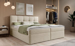 Lade das Bild in den Galerie-Viewer, Luxuriöses Boxspringbett Cozy II Bouclé mit Integriertem Stauraum und Komfort