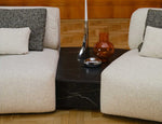 Lade das Bild in den Galerie-Viewer, Luxuriöse Calm Bouclé Ecksofa Wohnlandschaft – Modulare Design Couch mit Hocker