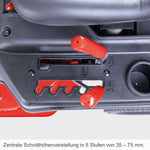 Lade das Bild in den Galerie-Viewer, Scheppach MR225-61 Aufsitzmäher: Kraftvoller 6 PS Benzin-Rasentraktor für müheloses Mähen