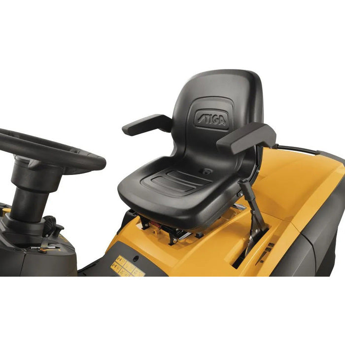 STIGA Estate 9122 WX Allrad Rasentraktor mit Honda V-Motor, 122cm Mähwerk, 360L Fangkorb