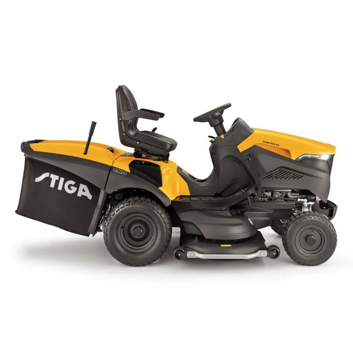 STIGA Estate 9122 WX Allrad Rasentraktor mit Honda V-Motor, 122cm Mähwerk, 360L Fangkorb