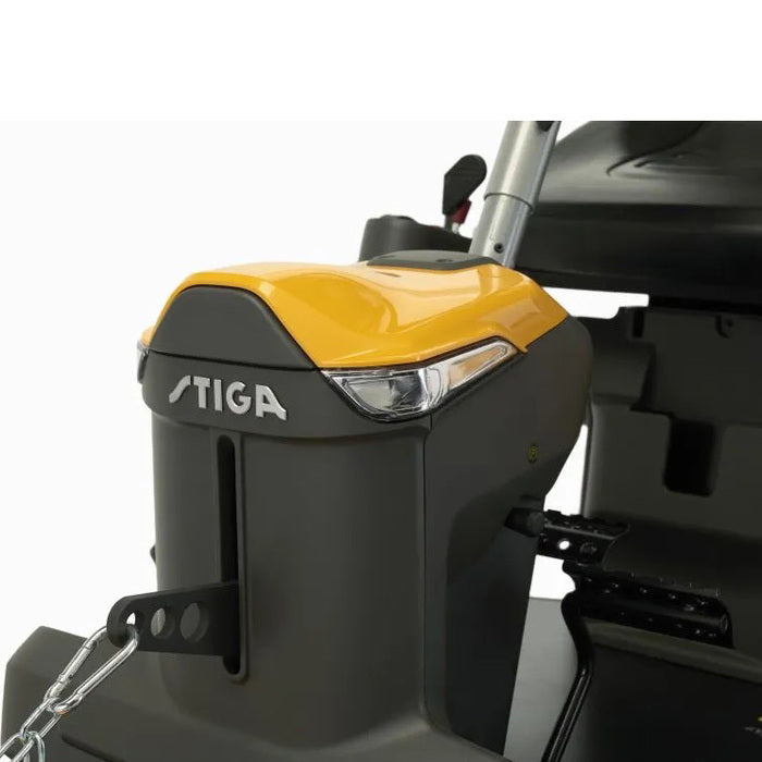 STIGA PARK 500 W Frontmäher Experience mit Combi 95 Q Plus Mähdeck – Leistungsstark, Wendig, Ganzjährig