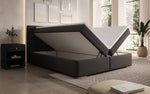 Lade das Bild in den Galerie-Viewer, Luxuriöses Athina Boxspringbett mit Kunstlederbezug, Integriertem Stauraum und Premium-Komfort