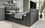 Lade das Bild in den Galerie-Viewer, Carito Boxspringbett mit TV-Lift, USB-Anschluss und Geräumigem Stauraum