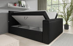 Lade das Bild in den Galerie-Viewer, Carito Boxspringbett mit TV-Lift, USB-Anschluss und Geräumigem Stauraum